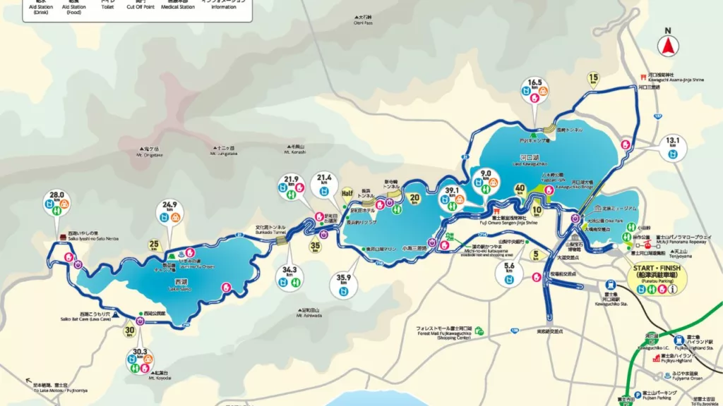Fuji Marathon Course 42km