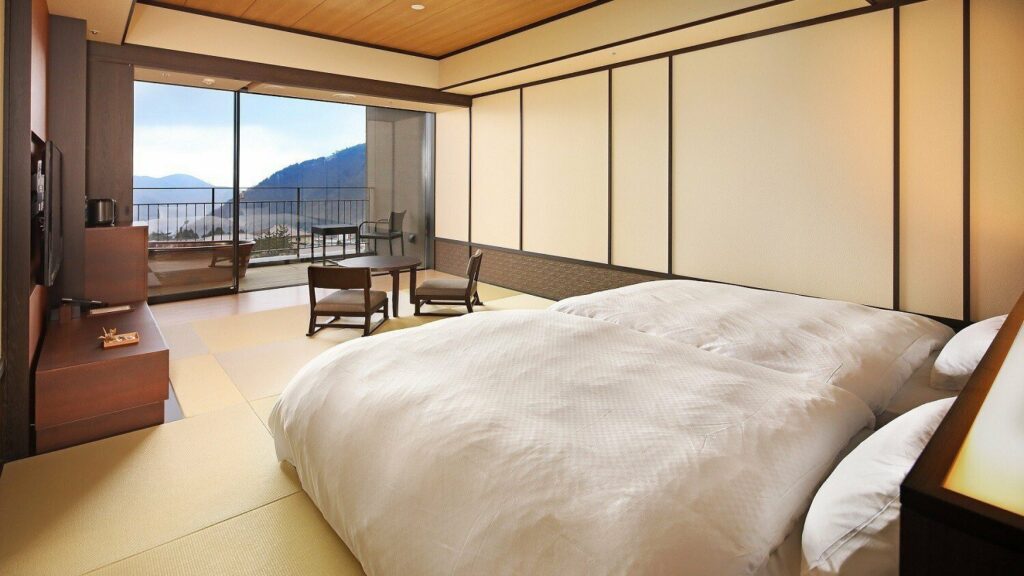 箱根溫泉酒店私人風呂小涌園天悠旅館的房間