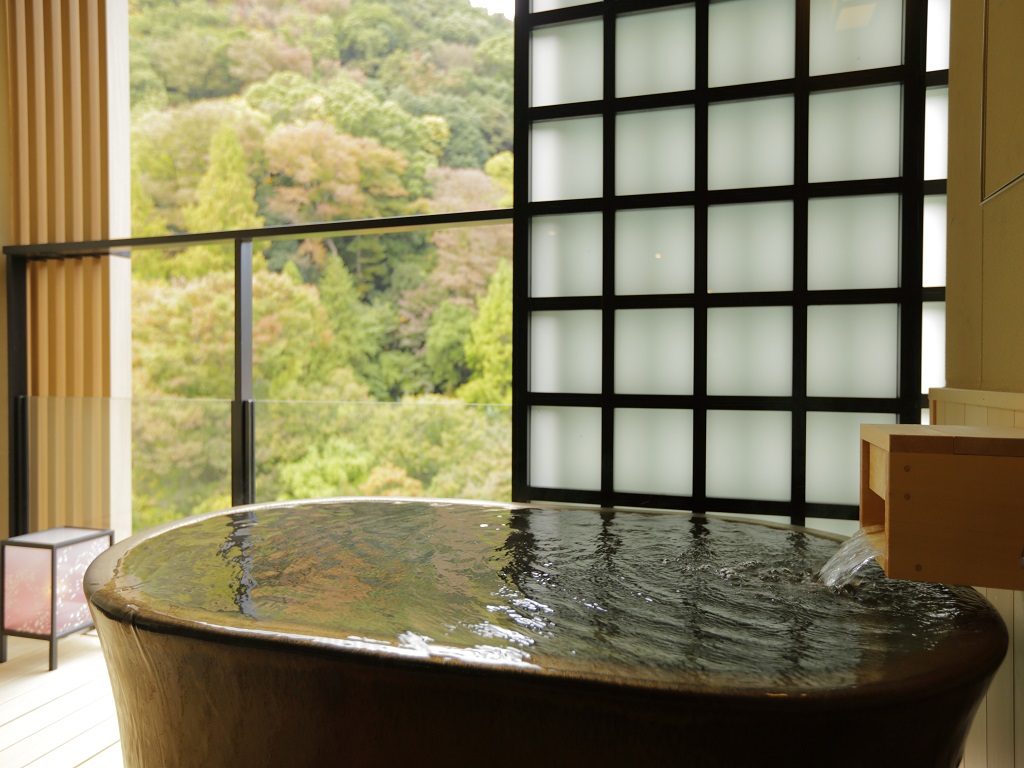 箱根溫泉酒店月之宿紗羅箱根湯本溫泉的私人風呂