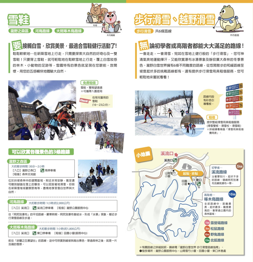 Selection of Activities at Suzuran Park in Sapporo in Winter