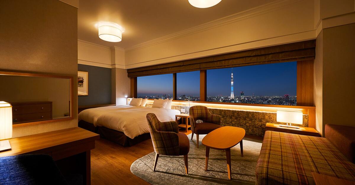 在東武酒店的房間都可以看得見tokyo skytree